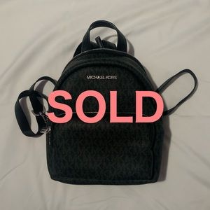 mini black michael kors backpack (SOLD/)